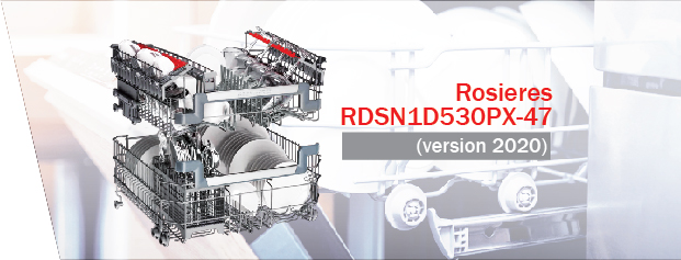 Máy rửa bát Rosières RDSN1D530PX-47 Chế độ rửa siêu nhanh 29 phút